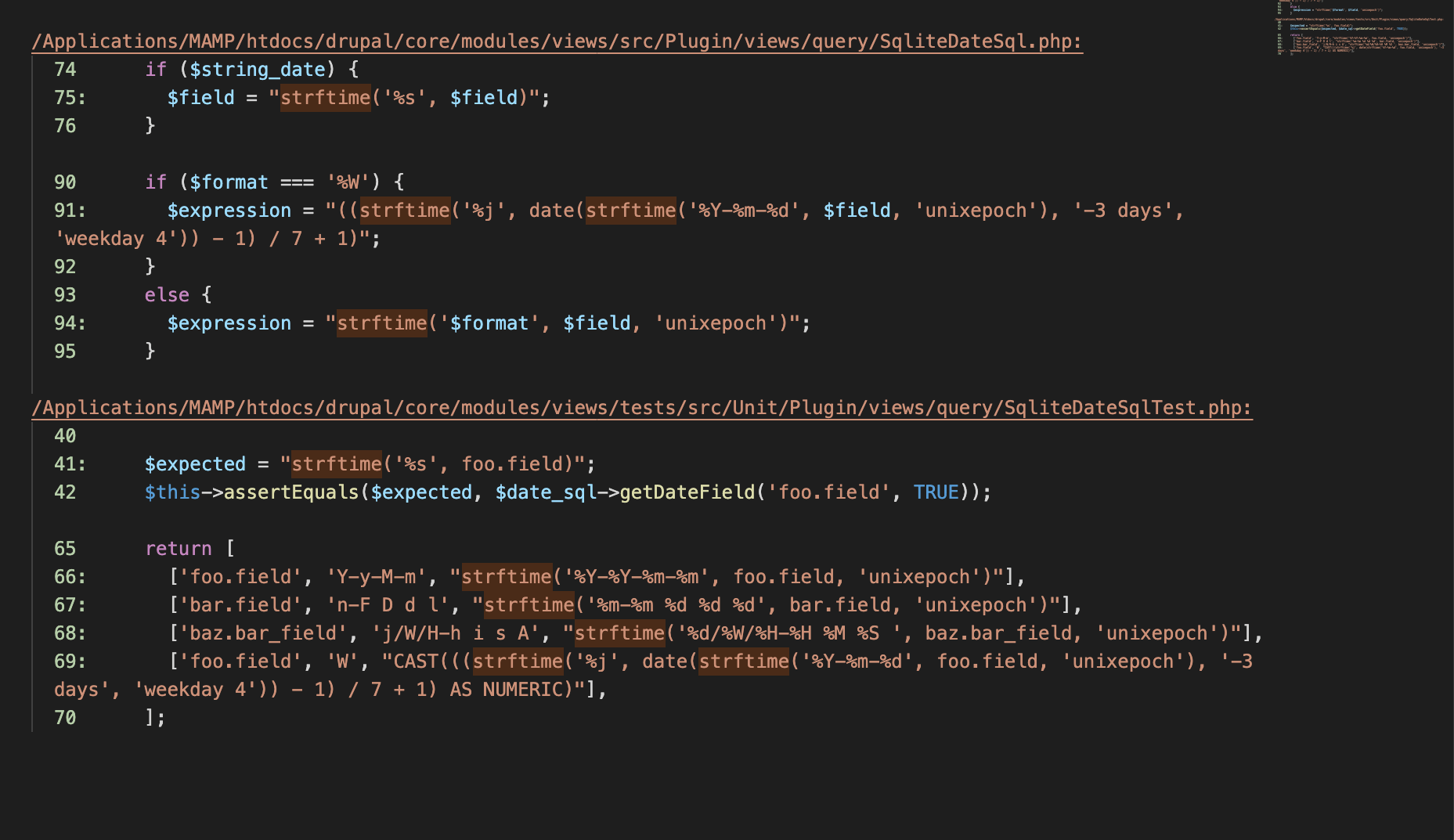 Deprecated PHP 8.1.0 function strftime() [3294935]